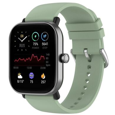 Ремінець Deexe Silicone Band для годинників з шириною кріплення 22мм - Light Green