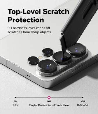 Комплект захисних стекол Ringke Camera Lens Frame Glass для Samsung Galaxy S26 Ultra (S948) 8800328814943 - Black