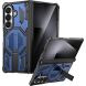 Защитный чехол Deexe Tank Stand для Samsung Galaxy Fold 8 Ultra / Fold 7 - Blue. Фото 1 из 10