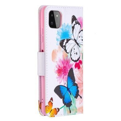 Чохол-книжка Deexe Color Wallet для Samsung Galaxy A22 5G (A226) - Butterflies