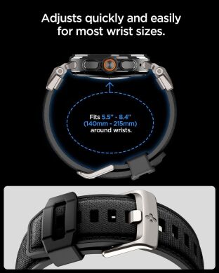 Ремінець Spigen DuraPro Armor для Samsung Galaxy Watch Ultra 2 / Ultra / Ultra (2025) AMP11615 - Black