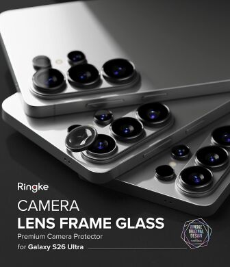 Комплект захисних стекол Ringke Camera Lens Frame Glass для Samsung Galaxy S26 Ultra (S948) 8800328814943 - Black