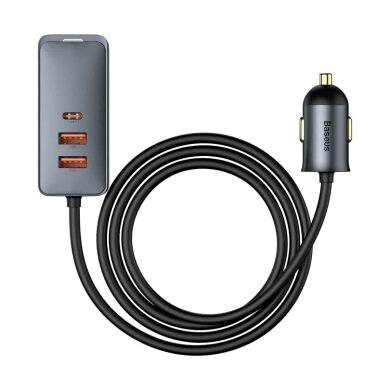 Автомобильное зарядное устройство Baseus Share Together PPS Fast Charging 3USB + Type-C (120W) CCBT-B0G - Grey
