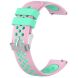 Ремешок Deexe Dot Color для часов с шириной крепления 18 мм - Pink / Cyan. Фото 3 из 8