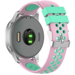 Ремешок Deexe Dot Color для часов с шириной крепления 18 мм - Pink / Cyan