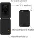Кардхолдер AULUMU G02 Magnetic Flip Wallet & Stand - Black