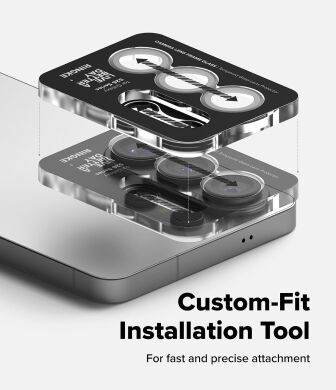 Комплект захисних стекол Ringke Camera Lens Frame Glass для Samsung Galaxy S26 Ultra (S948) 8800328814943 - Black