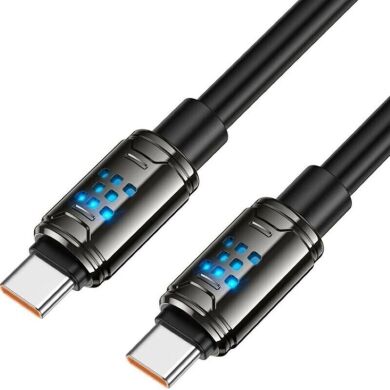 Кабель Hoco U143 Type-C to Type-C (240W, 3A, 1.2m) - Black