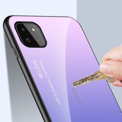 Защитный чехол Deexe Gradient Color для Samsung Galaxy A22 5G (A226) - Pink / Blue