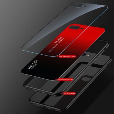 Захисний чохол Deexe Gradient Color для Samsung Galaxy A22 5G (A226) - Black / Red