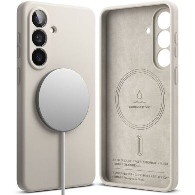 Захисний чохол Ringke Silicone Magnetic для Samsung Galaxy S26 Plus (S947) 8800328815278 - Stone