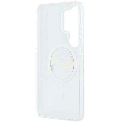 Защитный чехол Karl Lagerfeld IML Choupettes Karl Script Logo MagSafe для Samsung Galaxy S26 Ultra (KLHMS26L5HKSCAH) - Clear