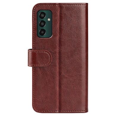 Чехол-книжка Deexe Wallet Style для Samsung Galaxy M13 (M135) - Brown