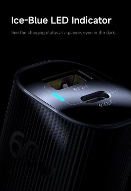 Автомобільний зарядний пристрій Baseus PrimeTrip VP2 60W (2Type-C) C0207300 - Black