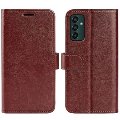 Чехол-книжка Deexe Wallet Style для Samsung Galaxy M13 (M135) - Brown