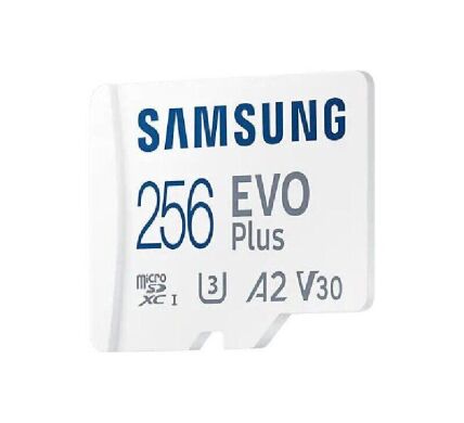 Карта памяти MicroSDXC Samsung 256GB EVO Plus C10 UHS-I + адаптер (MB-MC256KA/EU)