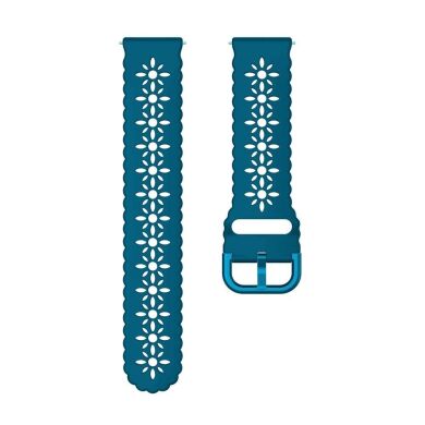 Ремешок Deexe Blossom Strap для Samsung Galaxy Watch 5 (40/44mm) / 5 Pro (45mm) - Cyan