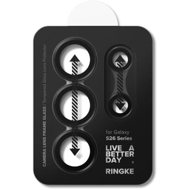 Комплект захисних стекол Ringke Camera Lens Frame Glass для Samsung Galaxy S26 Ultra (S948) 8800328814943 - Black