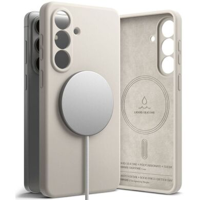 Захисний чохол Ringke Silicone Magnetic для Samsung Galaxy S26 Plus (S947) 8800328815278 - Stone