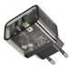 Мережевий зарядний пристрій Hoco N34 Dazzling PD20W+QC3.0 - Transparent Black