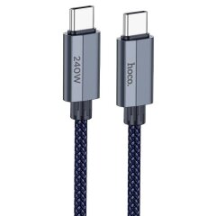 Кабель Hoco U134 Primero 240W Type-C to Type-C (5A, 1.8m) - Blue
