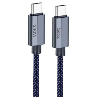 Кабель Hoco U134 Primero 240W Type-C to Type-C (5A, 1.8m) - Blue