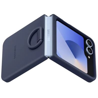 Защитный чехол Silicone Case (FF) для Samsung Galaxy Flip 6 (EF-PF741TNEGUA) - Navy
