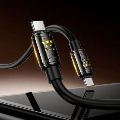 Кабель Hoco U143 Type-C to Type-C (240W, 3A, 1.2m) - Black