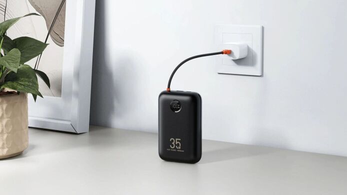 Внешний аккумулятор VEGER K3 PD30W + QC3.0 (30000mAh) + кабель Type-C + Lightning - Black