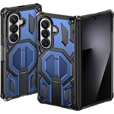 Защитный чехол Deexe Tank Stand для Samsung Galaxy Fold 8 Ultra / Fold 7 - Blue