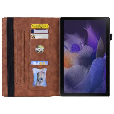 Чехол Deexe Business Style для Samsung Galaxy Tab A9 / Tab A11 (Х130/135/X110/115) - Brown