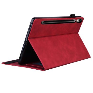 Чехол Deexe Business Style для Samsung Galaxy Tab S9 FE Plus (X610/616) - Red
