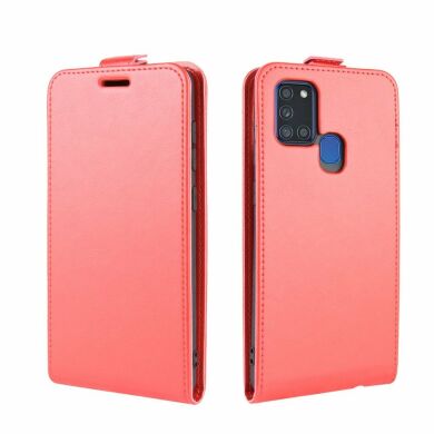 Чехол Deexe Flip Case для Samsung Galaxy A21s (A217) - Red