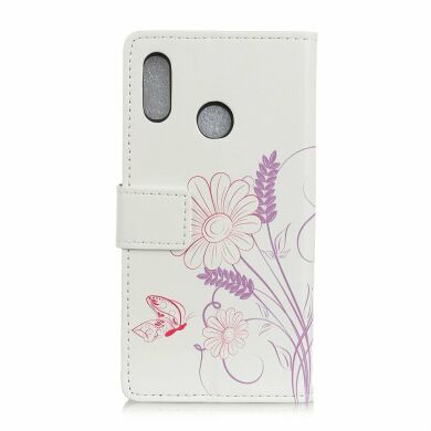 Чехол Deexe Life Style Wallet для Samsung Galaxy A10s (A107) - Flowers Printing Magnetic Leather