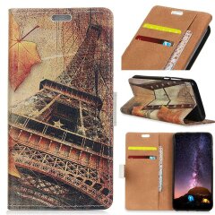 Чехол Deexe Life Style Wallet для Samsung Galaxy J2 Core (J260) - Eiffel Tower and Maple Leaves
