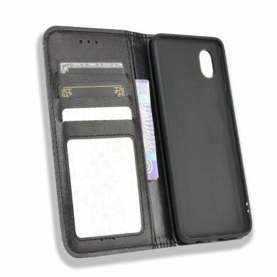Чехол Deexe Retro Style для Samsung Galaxy A01 Core (A013) - Black