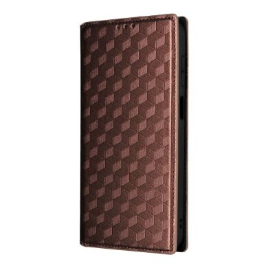Чехол Deexe Rhombus Book для Samsung Galaxy A27 (A276) - Brown