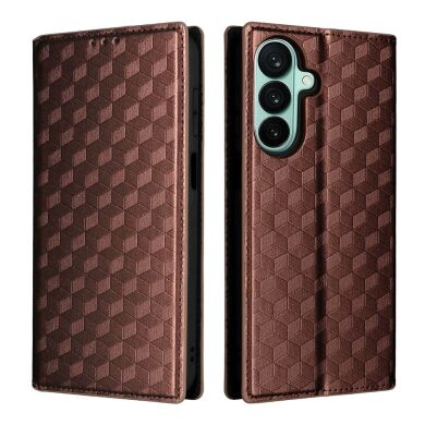 Чехол Deexe Rhombus Book для Samsung Galaxy A27 (A276) - Brown
