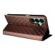 Чехол Deexe Rhombus Book для Samsung Galaxy A27 (A276) - Brown. Фото 5 из 7