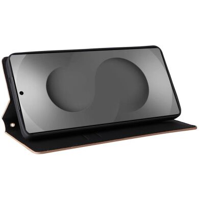 Чохол Deexe Rhombus Book для Samsung Galaxy S26 Ultra - Brown