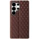 Чохол Deexe Rhombus Book для Samsung Galaxy S26 Ultra - Brown