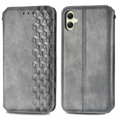 Чехол Deexe Rhombus Wallet для Samsung Galaxy A06 (A065) - Grey