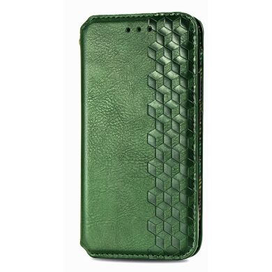 Чехол Deexe Rhombus Wallet для Samsung Galaxy S26 Ultra (S948) - Green