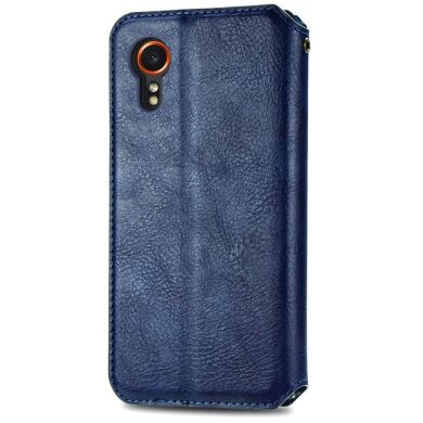 Чехол Deexe Rhombus Wallet для Samsung Galaxy Xcover 7 (G556) - Blue