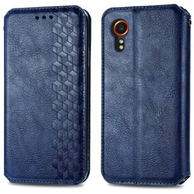 Чохол Deexe Rhombus Wallet для Samsung Galaxy Xcover 7 (G556) - Blue