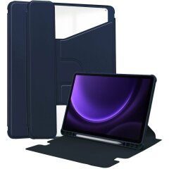 Чехол Deexe Rotary Case для Samsung Galaxy Tab S9 FE (X510/516) / Tab S10 FE (X520/526) - Dark Blue
