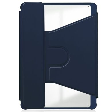 Чохол Deexe Rotary Case для Samsung Galaxy Tab S9 FE (X510/516) / Tab S10 FE (X520/526) - Dark Blue