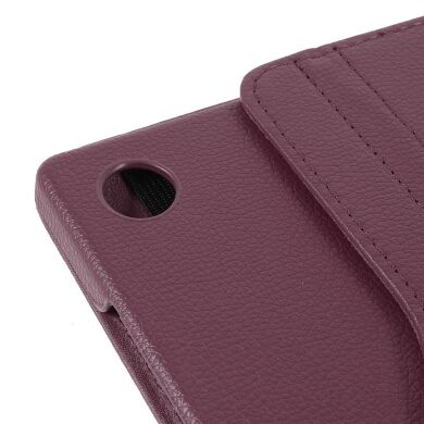Чохол Deexe Rotation для Samsung Galaxy Tab A8 10.5 (X200/205) - Wine Red