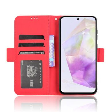 Чехол Deexe Wallet Stand для Samsung Galaxy A36 (A366) - Red