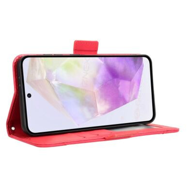 Чехол Deexe Wallet Stand для Samsung Galaxy A36 (A366) - Red